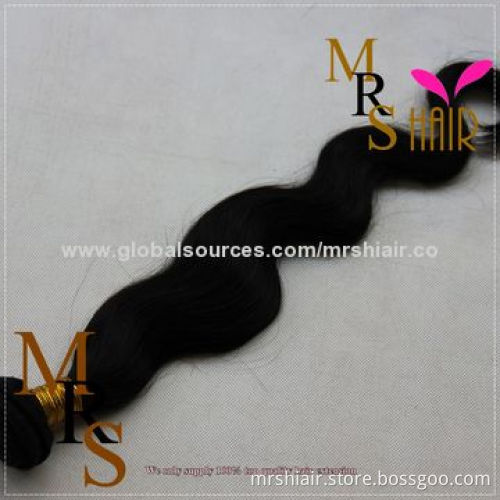 Unprocessed Double Drawn Body Wave Virgin Peruvian Hair Weave